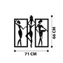 Wallity Aurora - M119 Escultura de Pared de Metal Negra